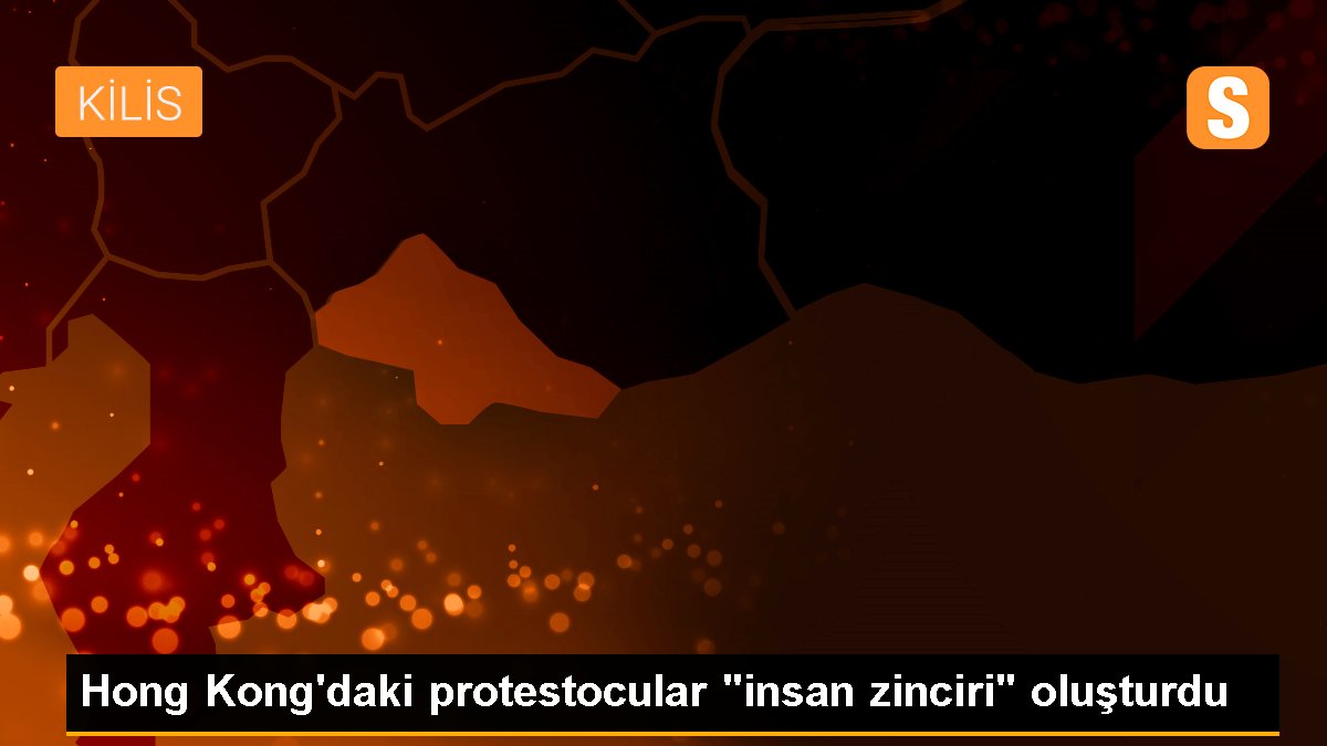 Hong Kong\'daki protestocular "insan zinciri" oluşturdu