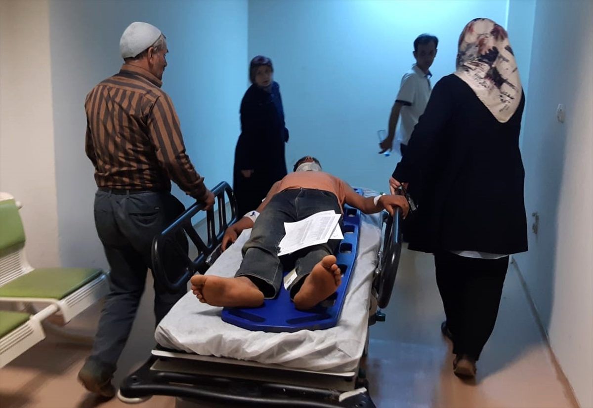 Kayalıktan düşen iki kardeş yaralandı