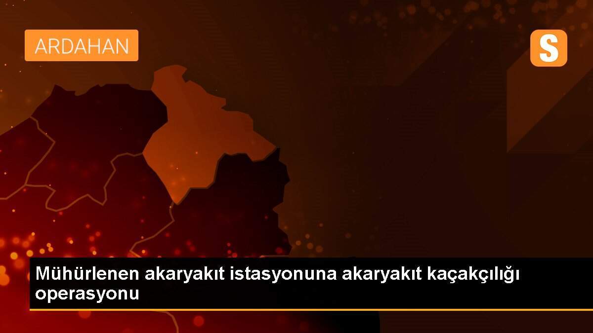 Mühürlenen akaryakıt istasyonuna akaryakıt kaçakçılığı operasyonu