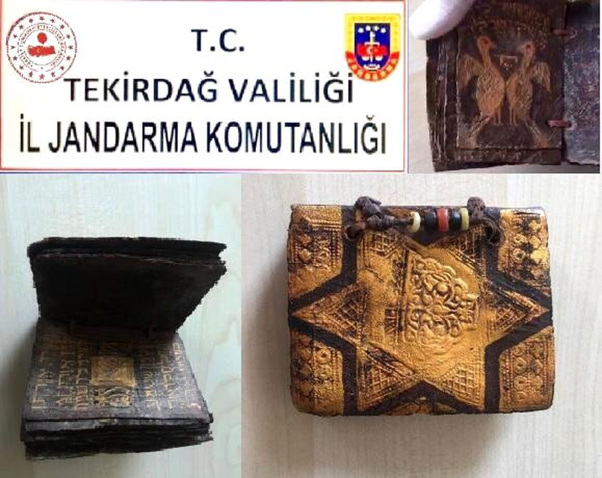 Tekirdağ\'da bin 500 yıllık Tevrat tesfiri ele geçirildi