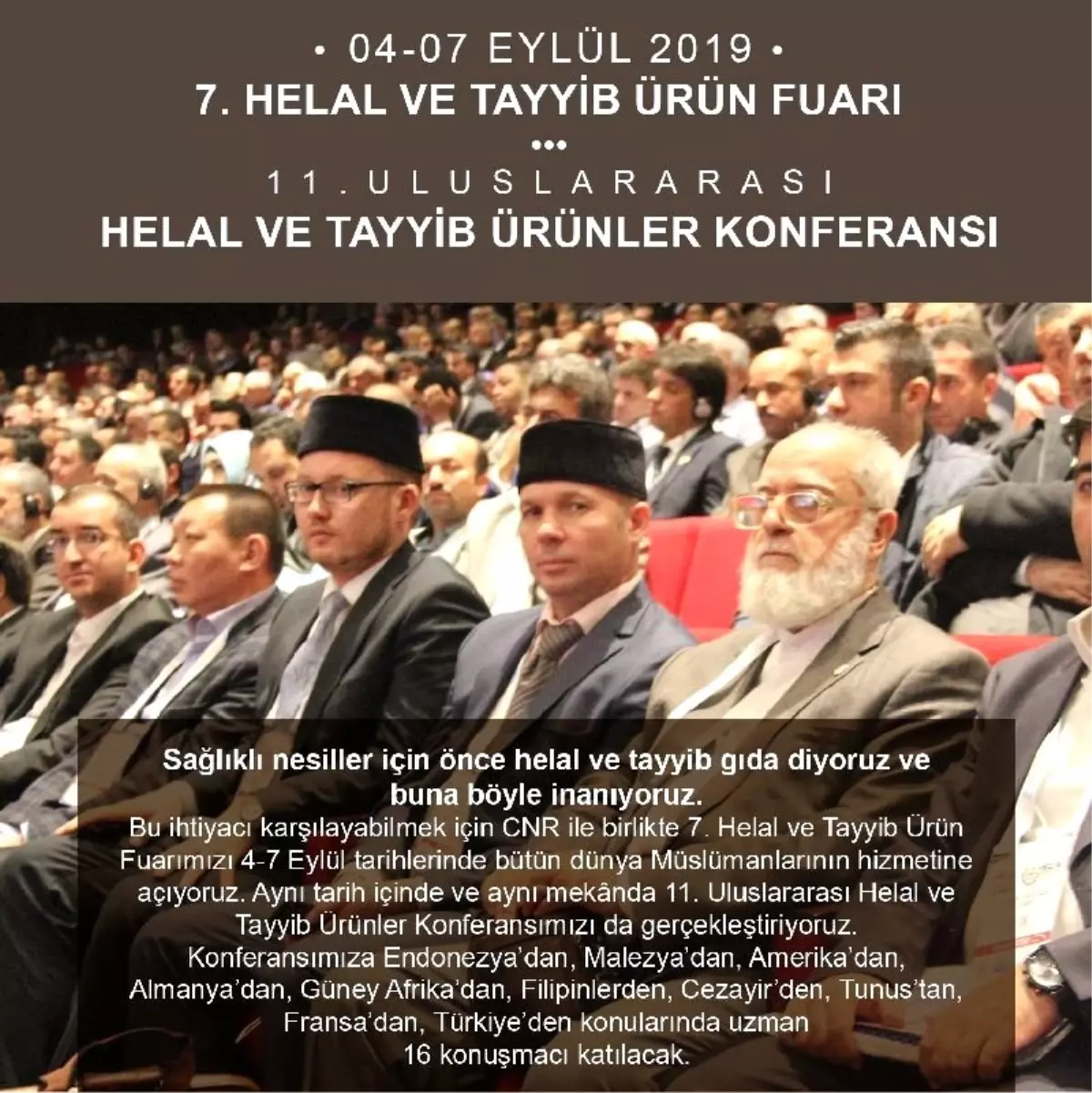 Uluslararası Helal ve Tayyib Konferansı\'na sayılı günler kaldı