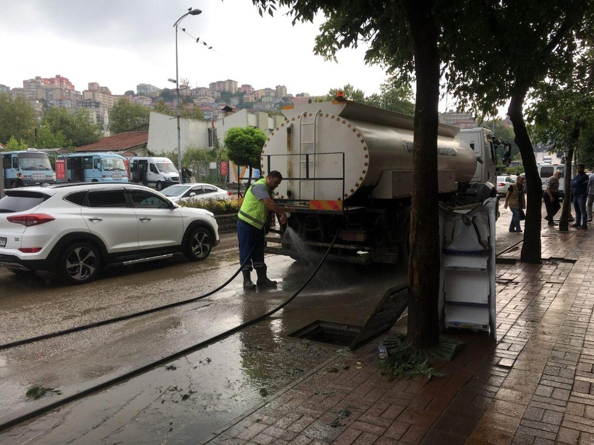 Zonguldak\'ta kuvvetli yağış sonrası hasar tespit çalışmaları sürüyor