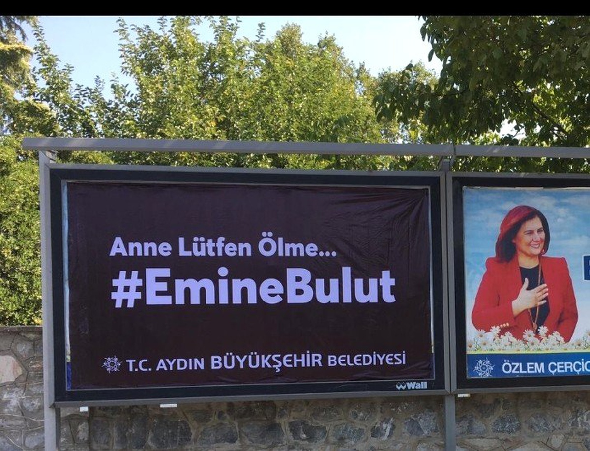 Aydın Büyükşehir bilboardları ve durakları Emine Bulut ile donattı
