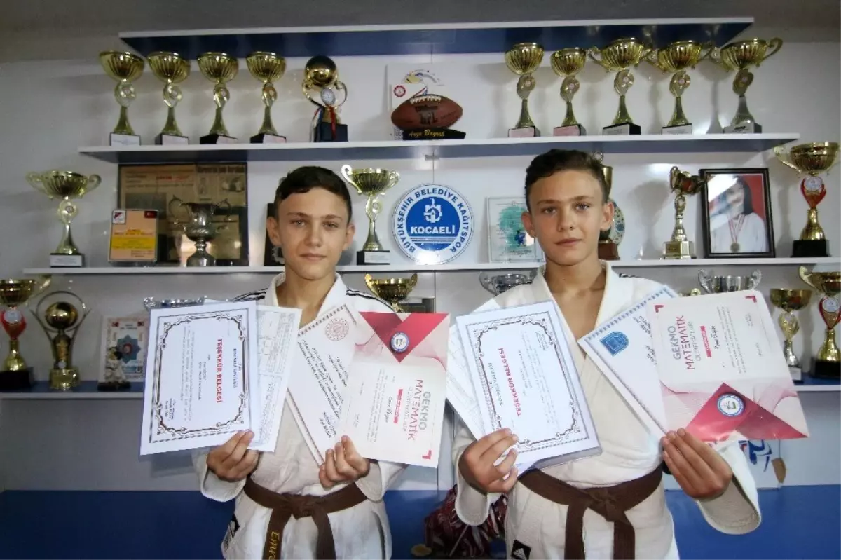 Bu ikizler hem judoda, hem okulda şampiyon