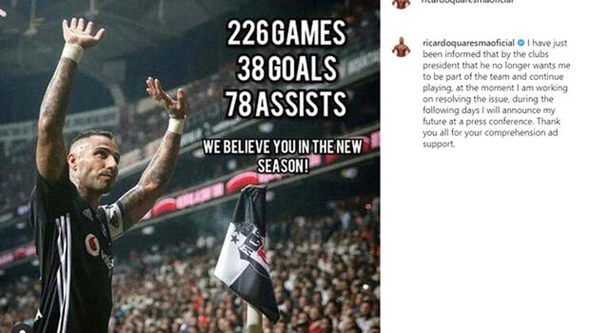 Quaresma\'dan ayrılık açıklaması! "Başkan Orman beni istemedi..."