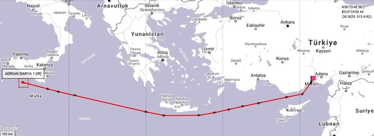 Serbest bırakılan İran tankeri yönünü Türkiye\'ye çevirdi