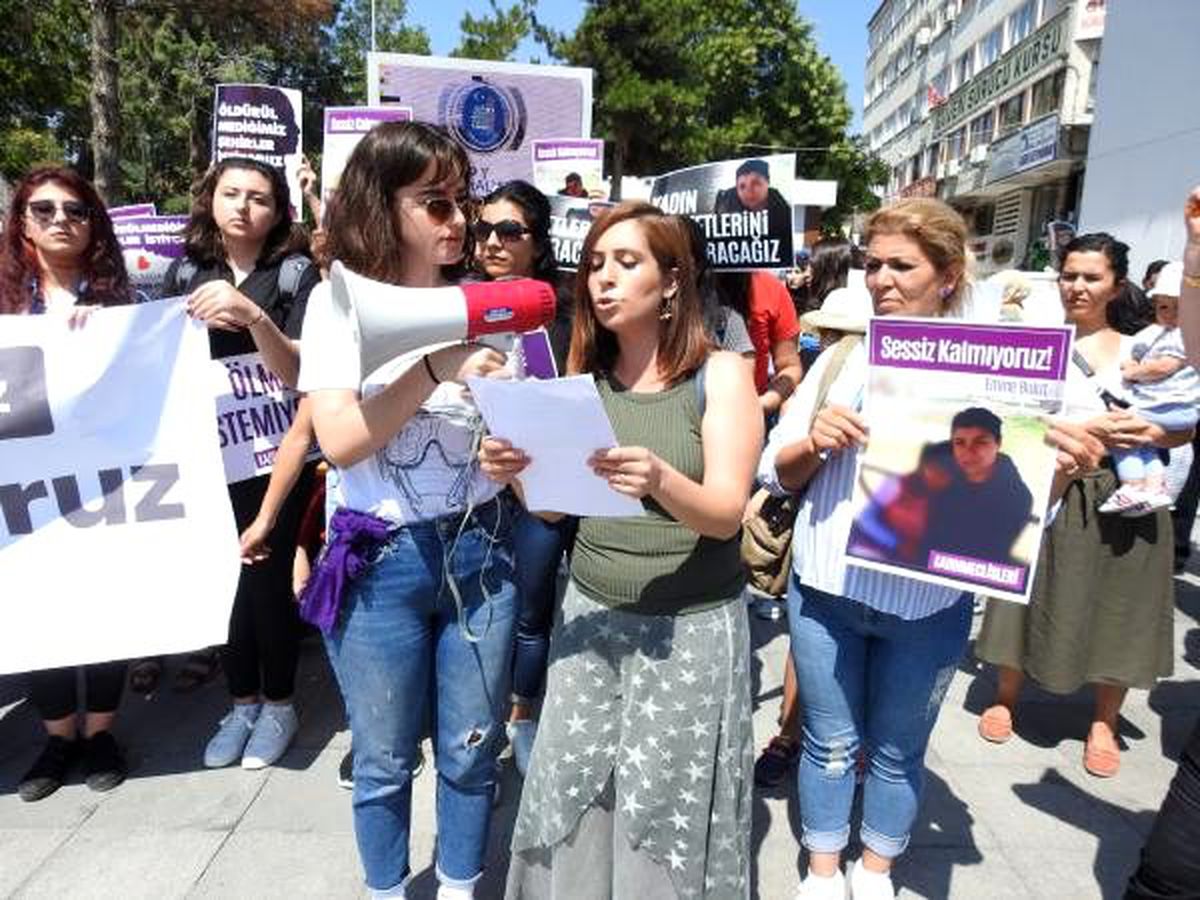 Çorum\'da, emine bulut cinayetine tepki