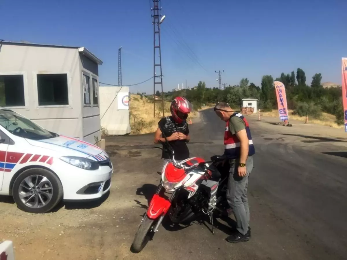 Elazığ\'da jandarmadan motosiklet denetimi