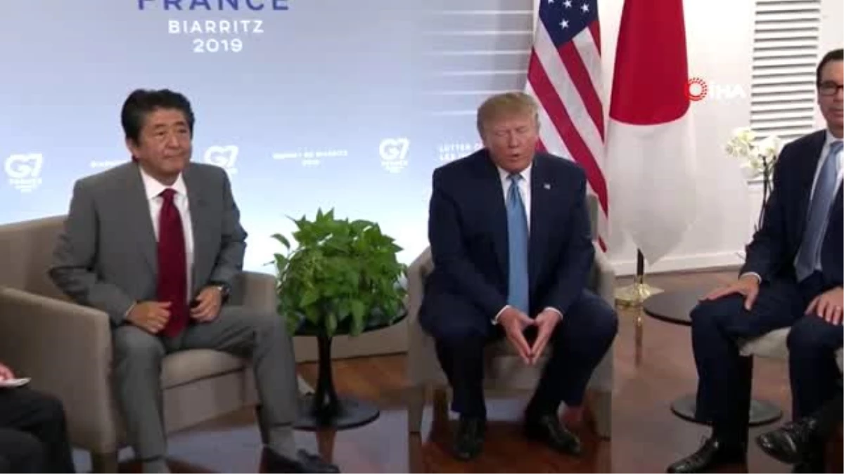 G7 Zirvesi\'nde Trump ve Abe bir araya geldi