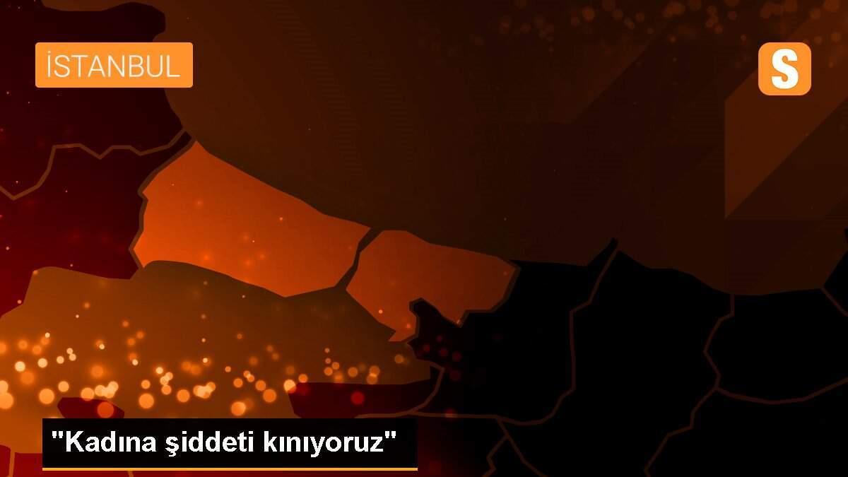 "Kadına şiddeti kınıyoruz"