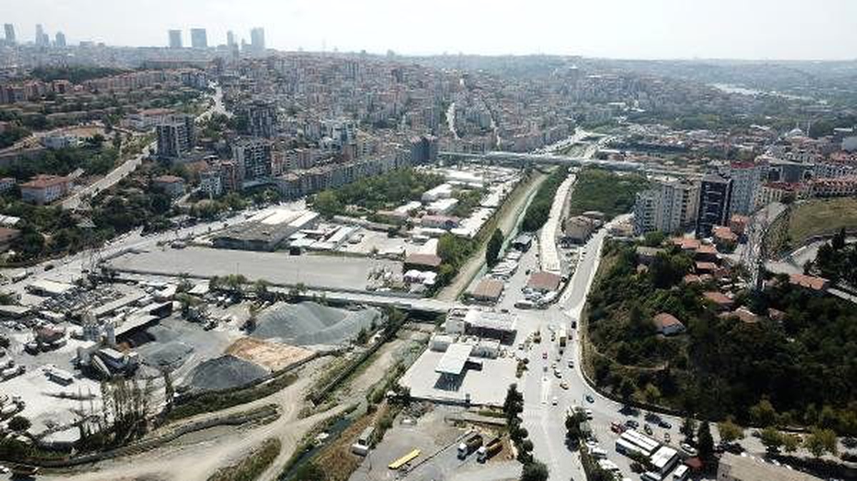30 gün kapalı kalacak yol havadan fotoğraflandı
