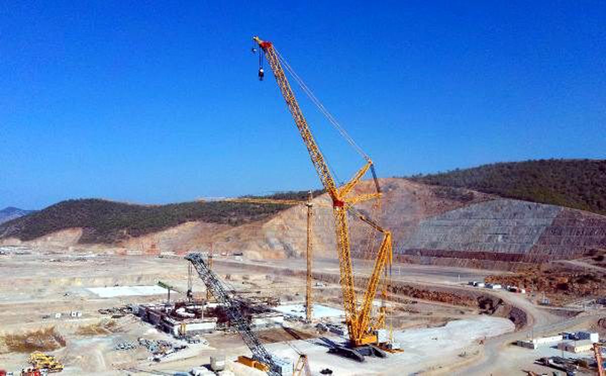 Dev vinç, akkuyu ngs sahasına kuruldu