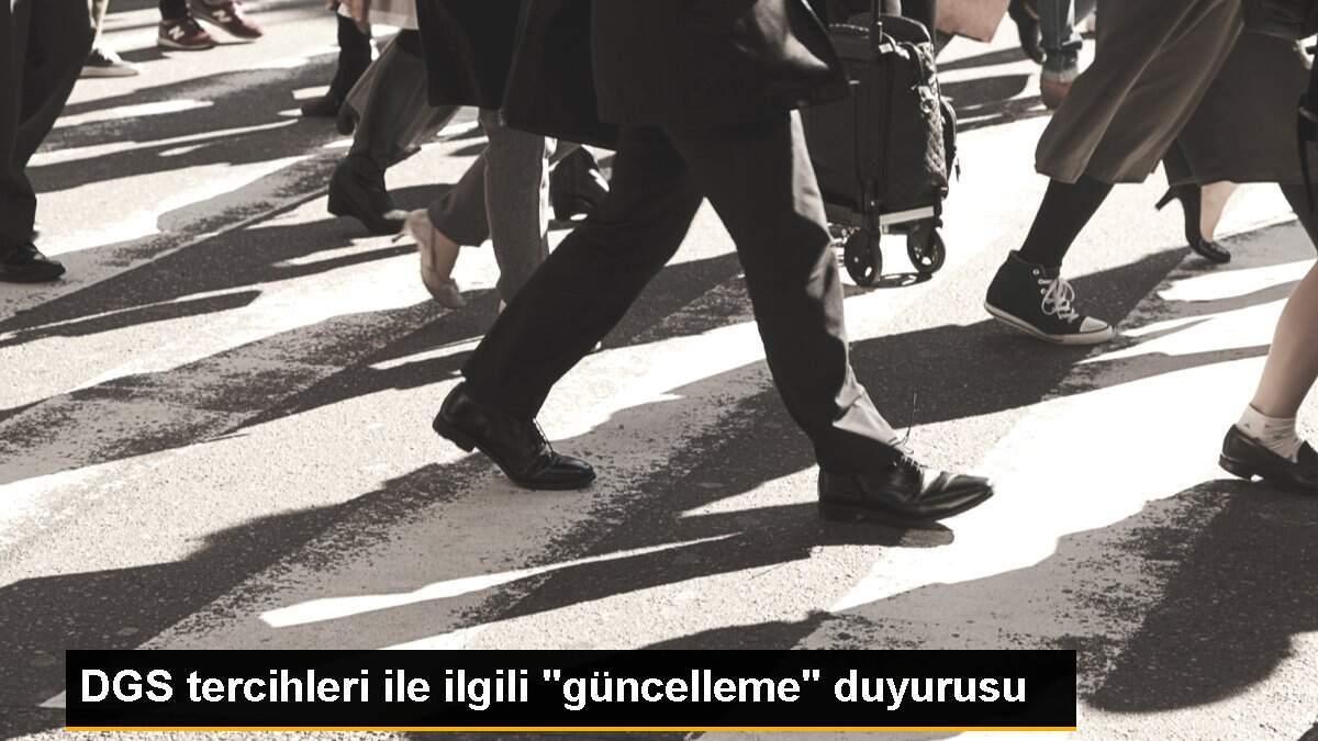 DGS tercihleri ile ilgili "güncelleme" duyurusu