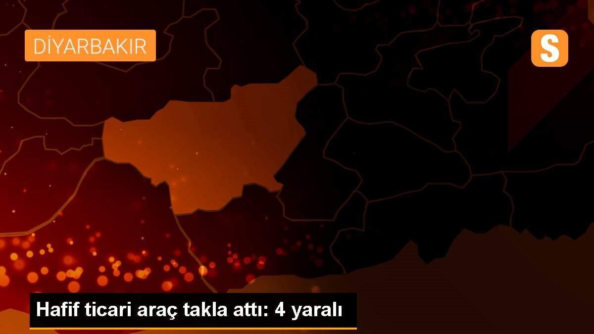 Hafif ticari araç takla attı: 4 yaralı