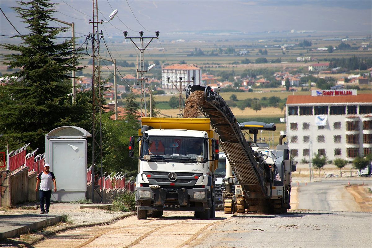 Karaman\'da asfalt çalışmaları