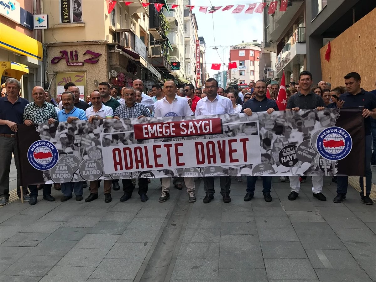 Memur-Sen\'den "Emeğe Saygı, Adalete Davet" eylemi