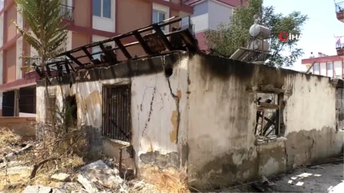 Antalya\'da metruk binadaki yangın korkuttu