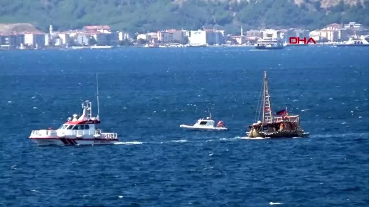 Antik dönemin izlerini taşıyan \'abora-ıv\' gemisi çanakkale\'ye geldi