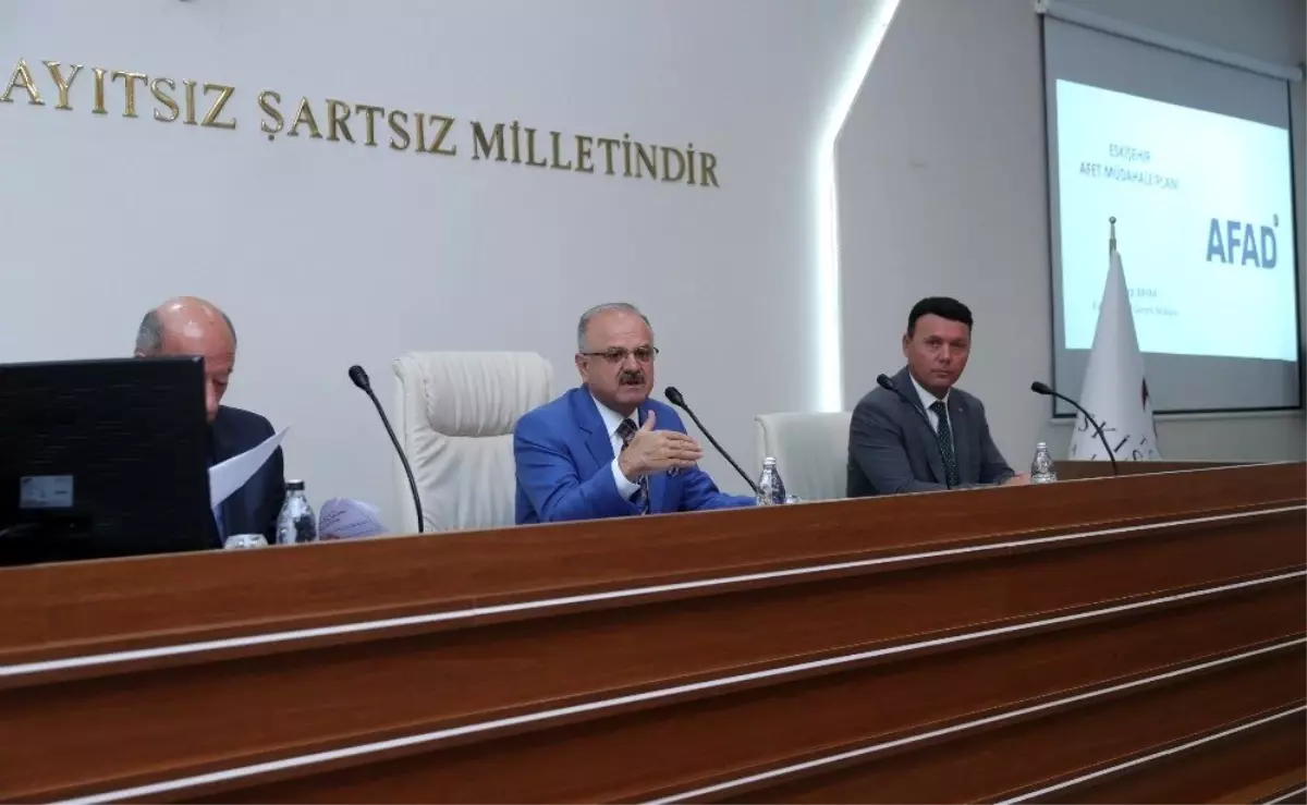 İl Afet ve Acil Durum Koordinasyon Kurulu toplantısı ve masabaşı deprem tatbikatı