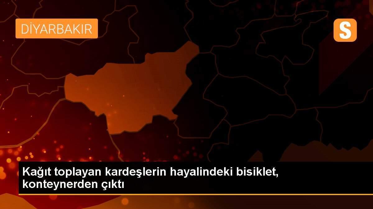 Kağıt toplayan kardeşlerin hayalindeki bisiklet, konteynerden çıktı