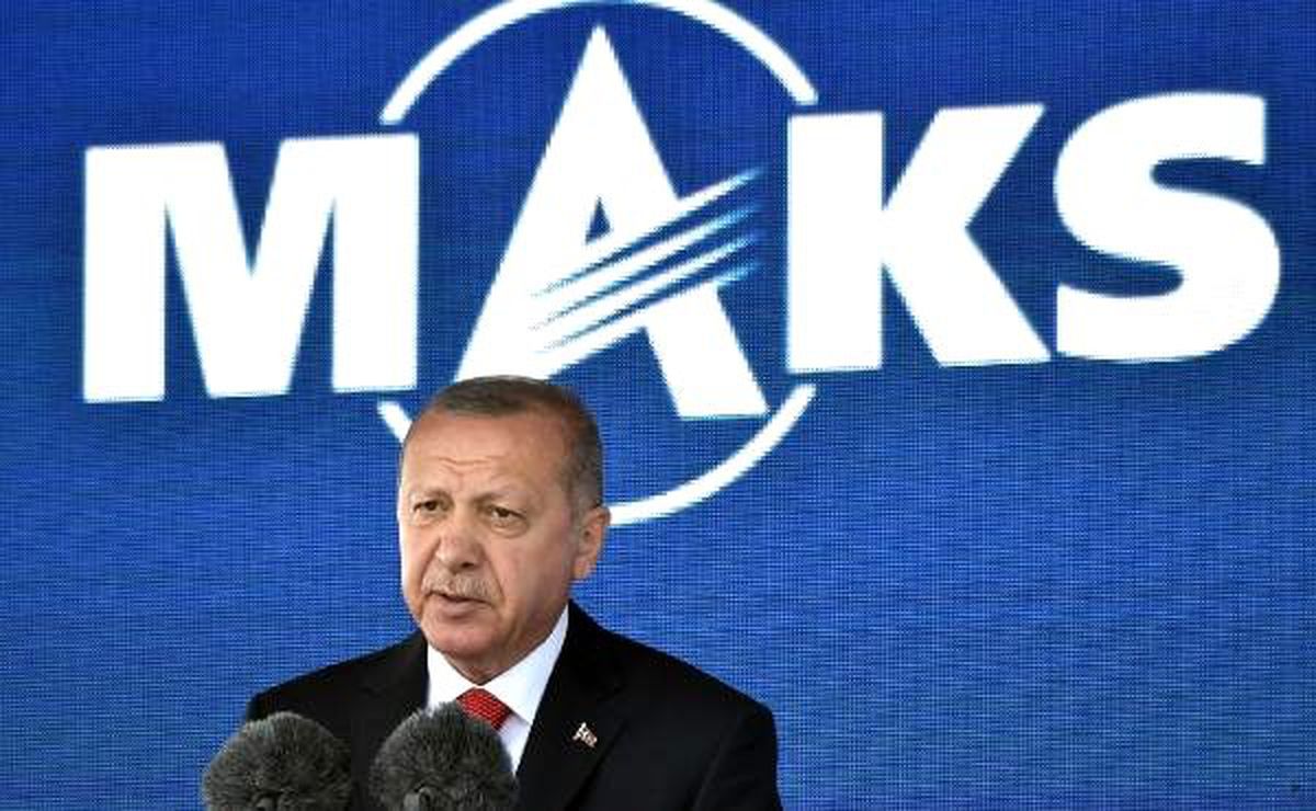 Kremlin, erdoğan\'ın maks-2019 fuar ziyaretinin görsellerini paylaştı