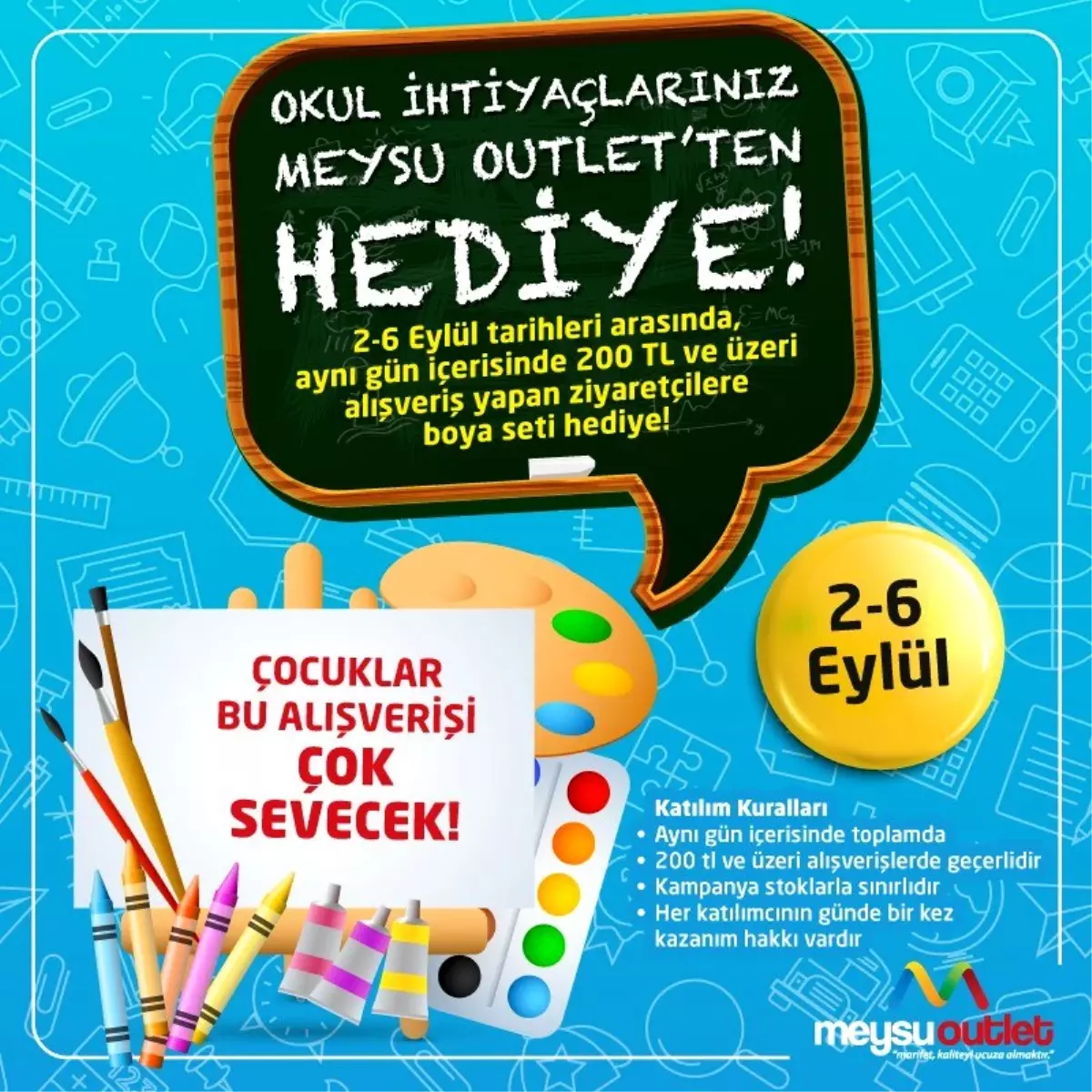 Okula Dönüş Hediyesi Meysu Outlet\'te