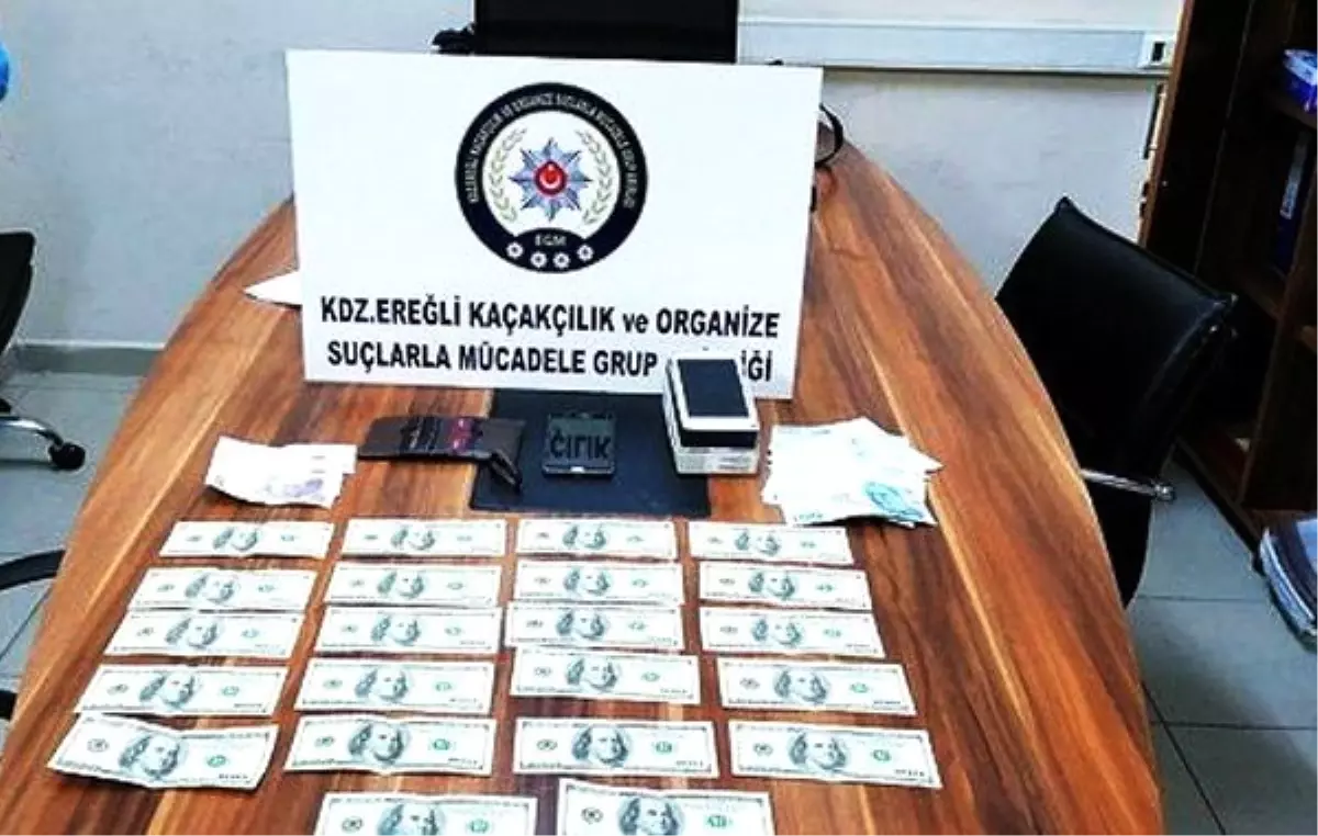 Piyasaya sahte dolar süren zanlılara gözaltı