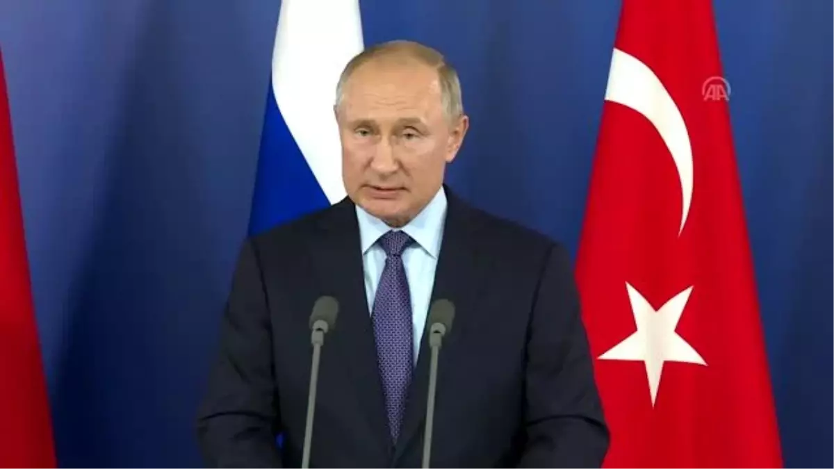 Putin: "Türkiye Cumhurbaşkanı ile İdlib\'de teröristlerin ortadan kaldırılması ve yapılması...