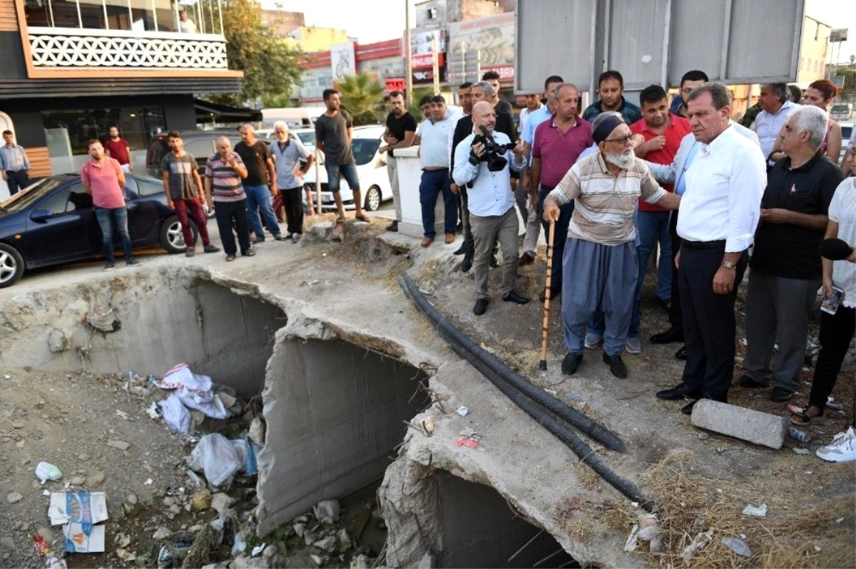 Seçer, Çavuşlu Deresindeki çalışmaları inceledi