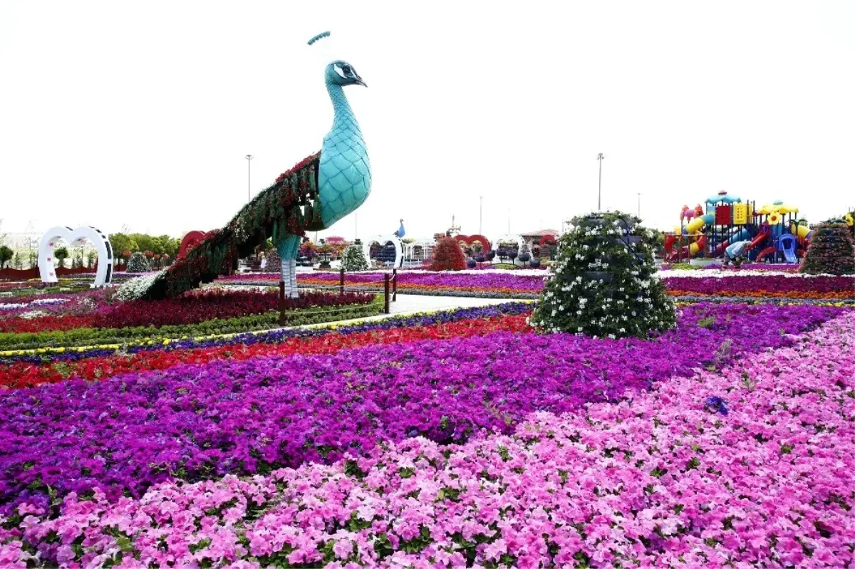 Selçuklu Çiçek Bahçesi şehrin cazibe merkezi oldu