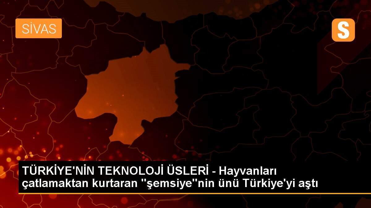 TÜRKİYE\'NİN TEKNOLOJİ ÜSLERİ - Hayvanları çatlamaktan kurtaran "şemsiye"nin ünü Türkiye\'yi aştı