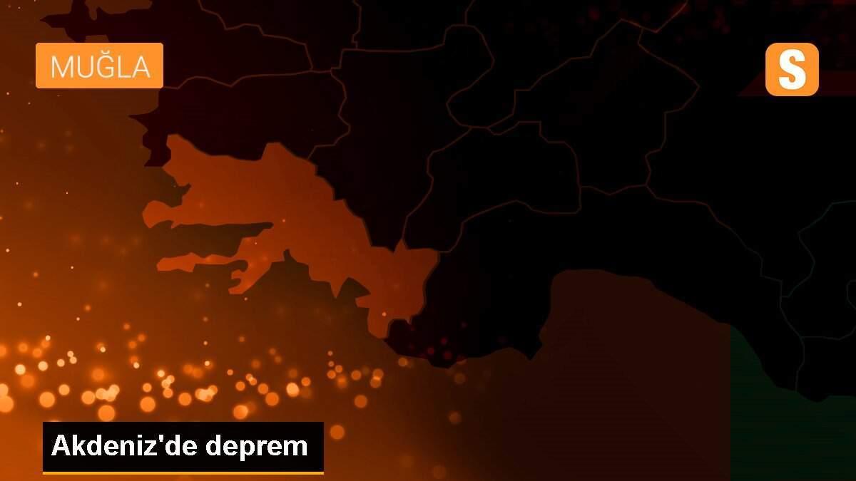 Akdeniz\'de deprem