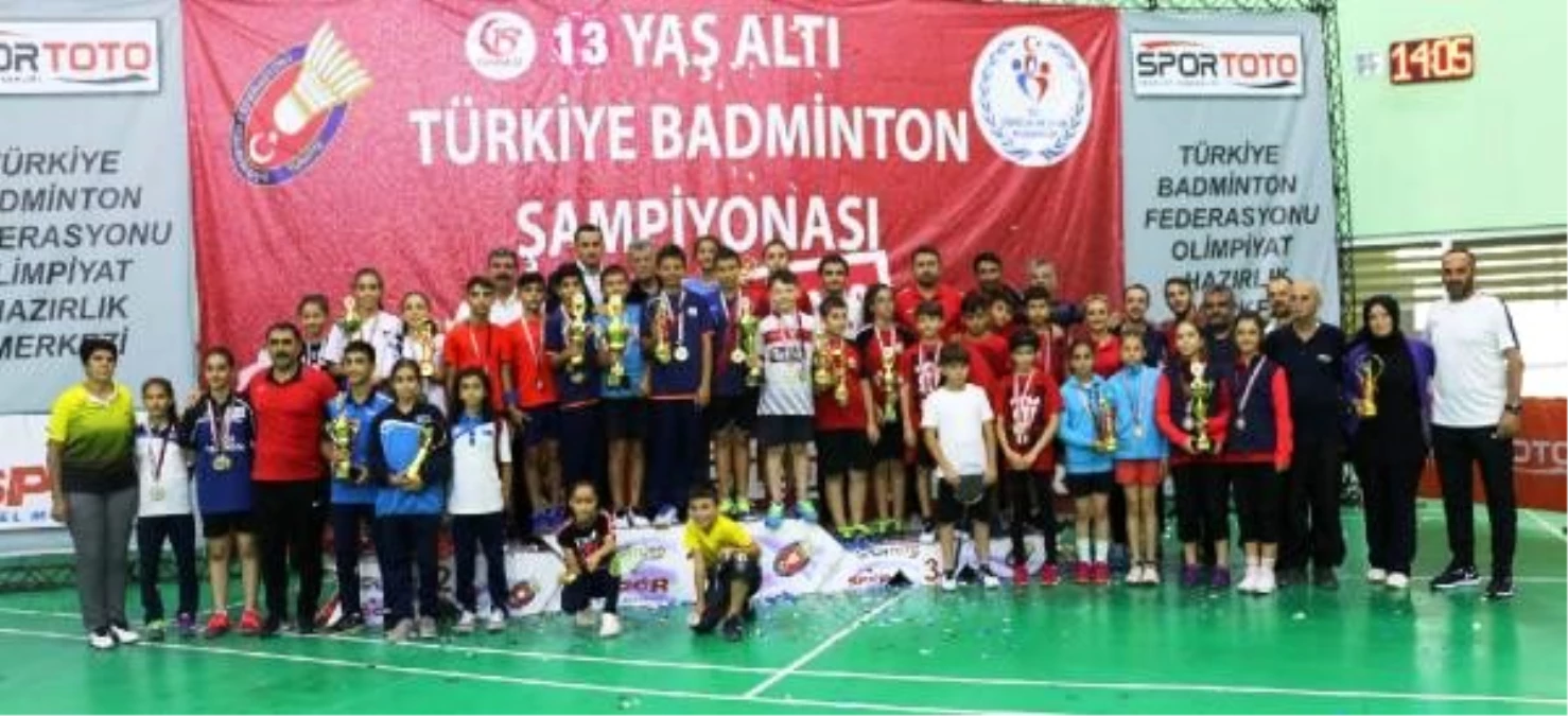 Badmintonda 13 yaş altı türkiye şampiyonası sona erdi