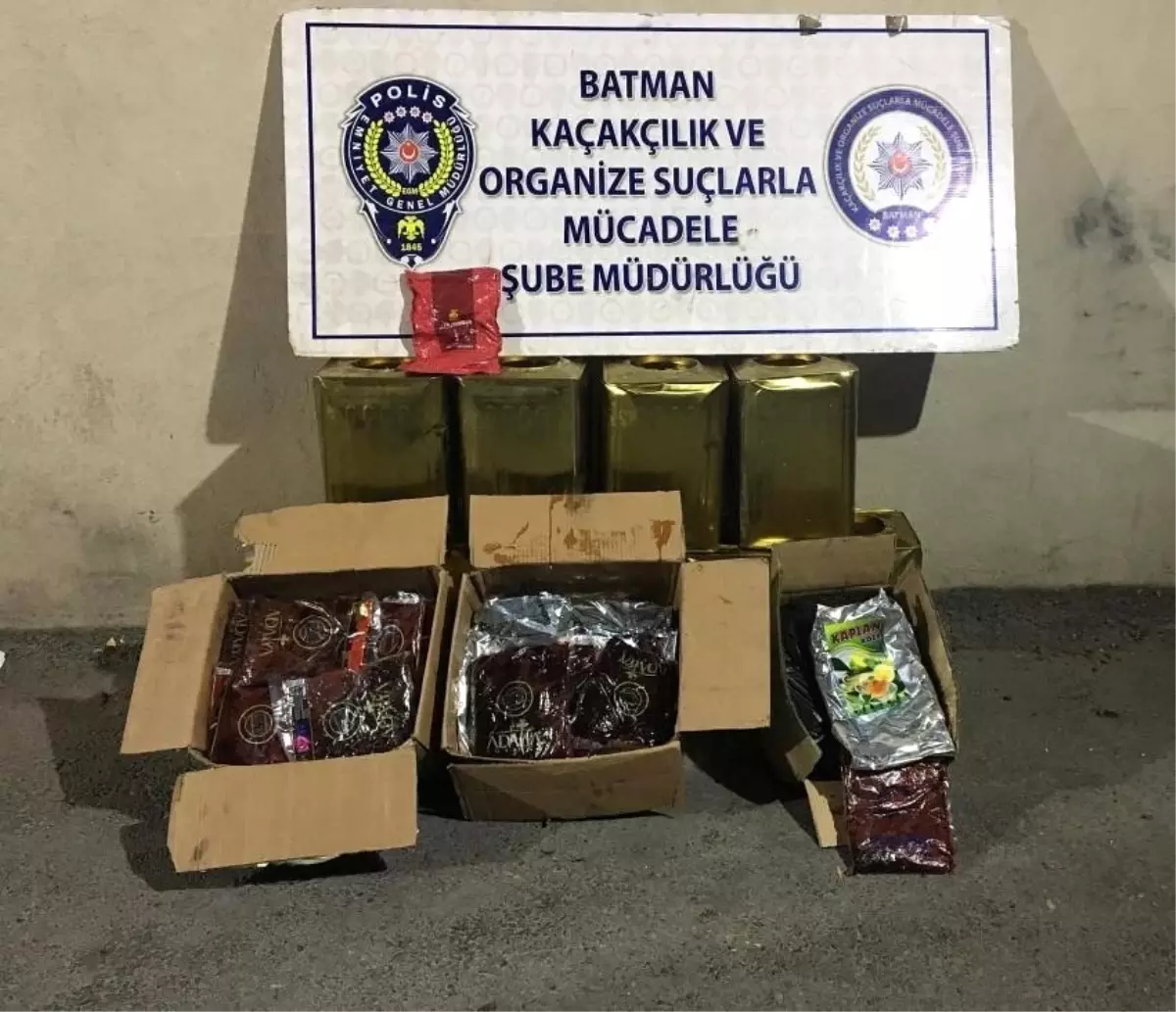 Batman\'da 274 kilo nargile tütünü ele geçirildi