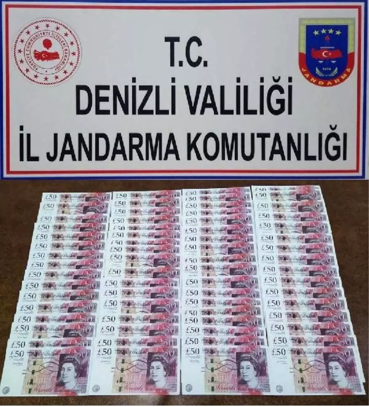 Denizli\'de sahte 4 bin sterlin ele geçirildi