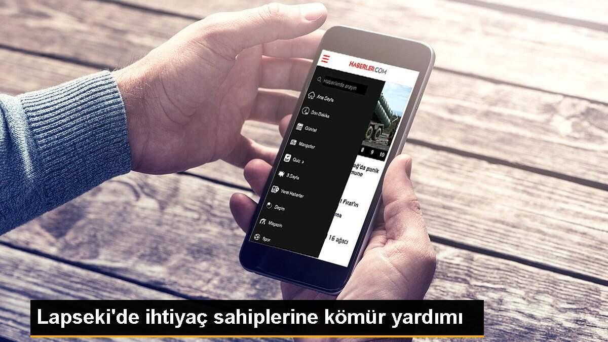 Lapseki\'de ihtiyaç sahiplerine kömür yardımı