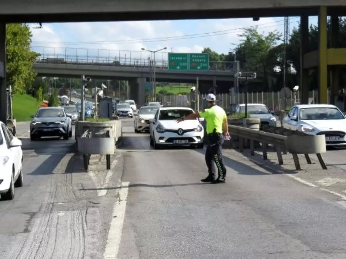 Pendik\'te drone ile trafik denetimi