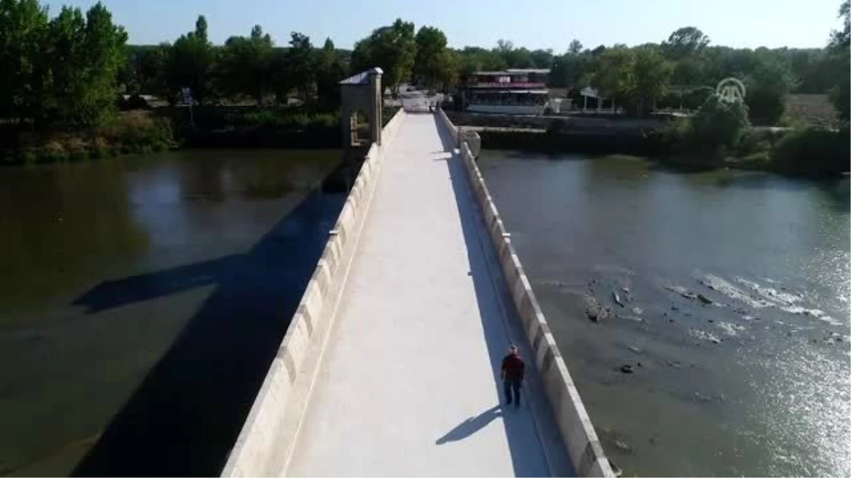 Tarihi Tunca Köprüsü\'nün restorasyonu tamamlandı