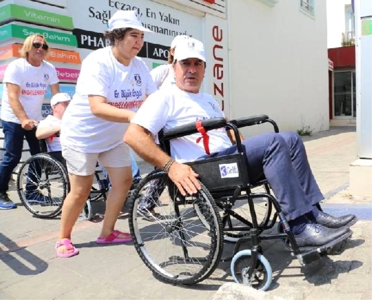 Başkan aras\'tan tekerlekli sandalyeyle farkındalık eylemi