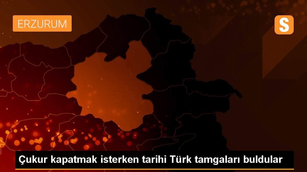 Çukur kapatmak isterken tarihi Türk tamgaları buldular