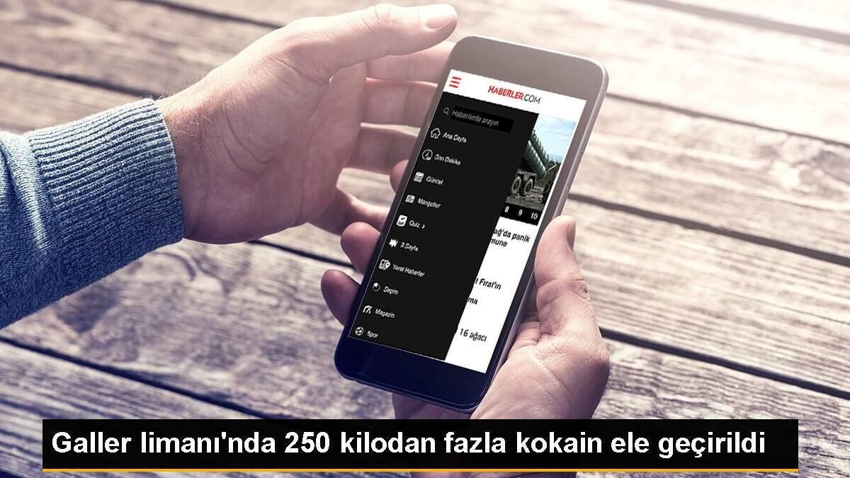 Galler limanı\'nda 250 kilodan fazla kokain ele geçirildi