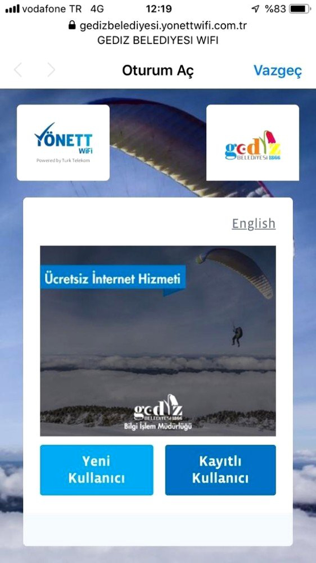 Gediz Belediyesi\'nden ücretsiz Wİ-Fİ hizmeti