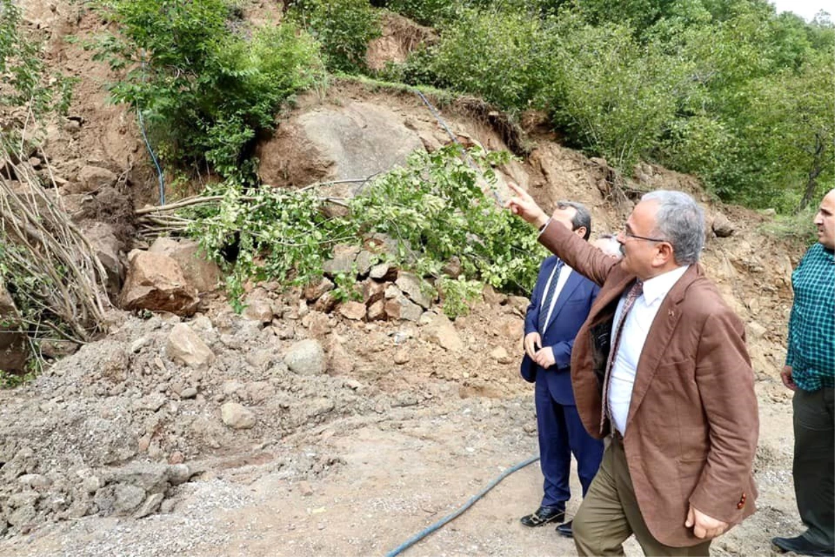 Hilmi Güler heyelan bölgesinde