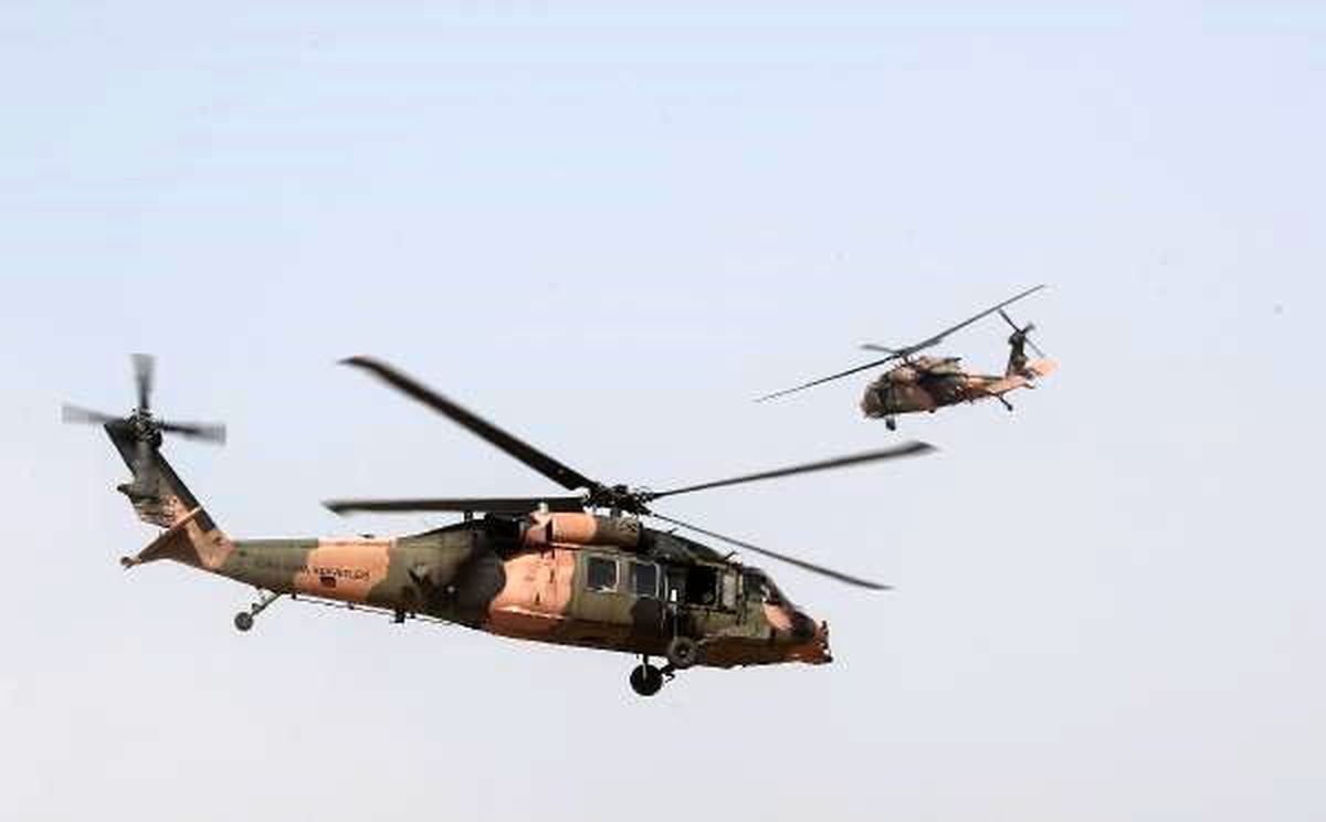 Suriye sınırında helikopter hareketliliği