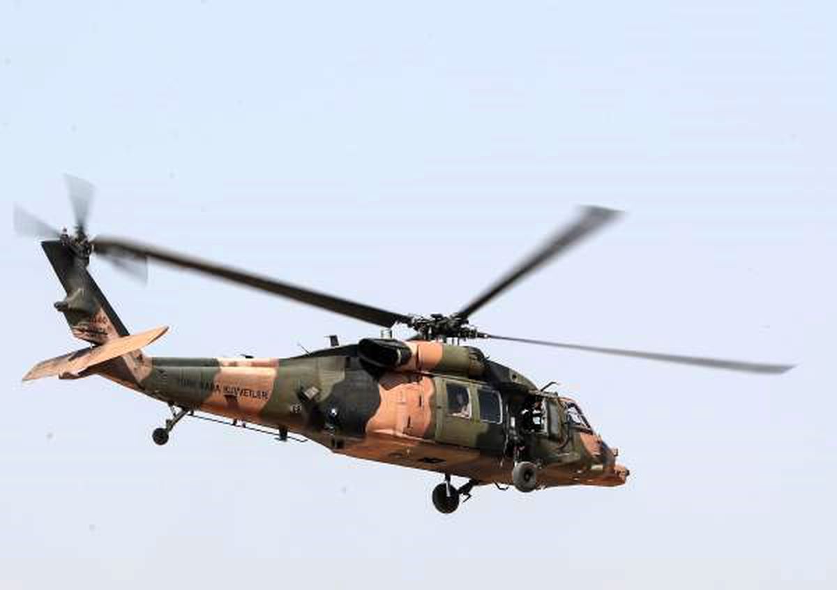 Suriye sınırında helikopter hareketliliği (2)