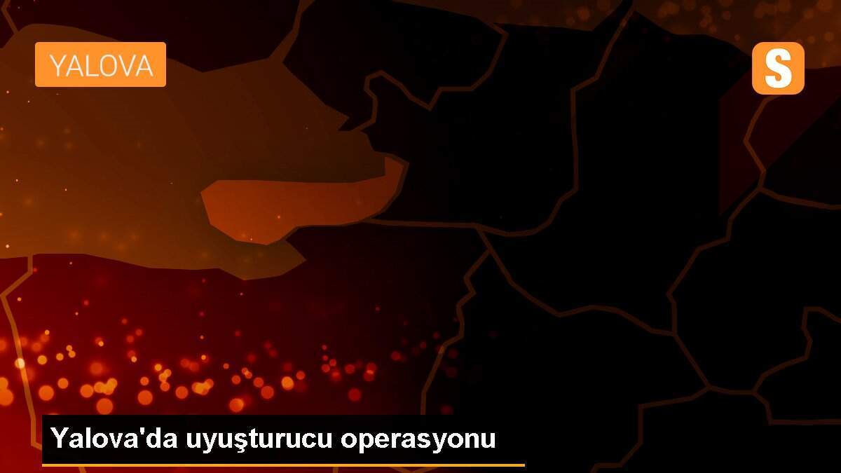 Yalova\'da uyuşturucu operasyonu