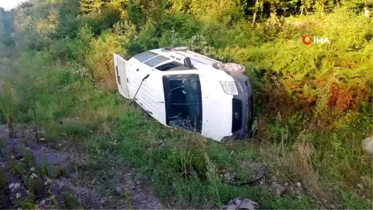 Yoldan çıkan araç takla attı: 1 yaralı