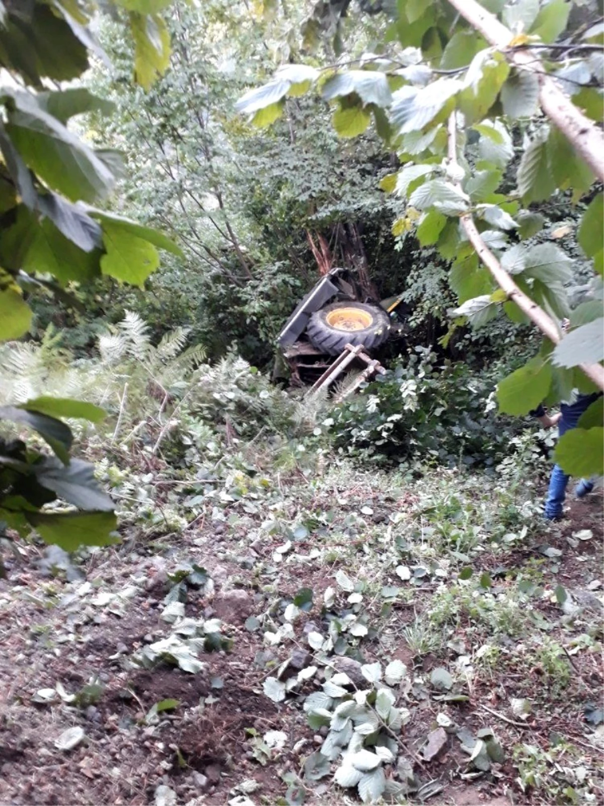 Gümeli\'de traktör kazası: 1 yaralı