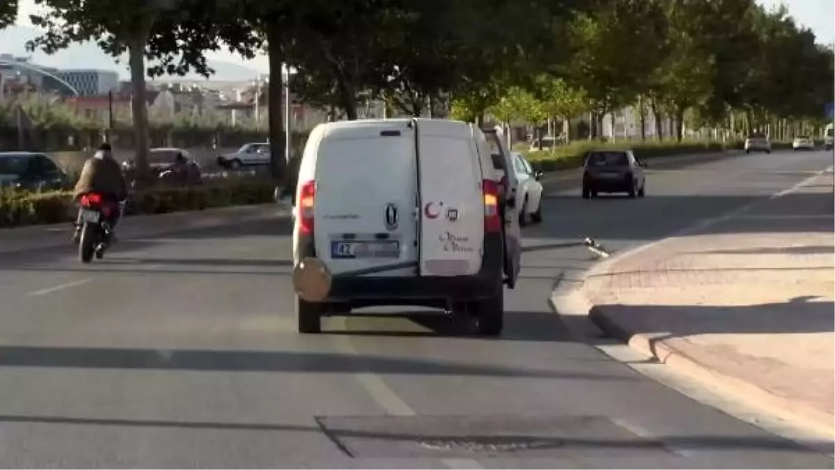 Hafif ticari araçta tehlikeli taşıma