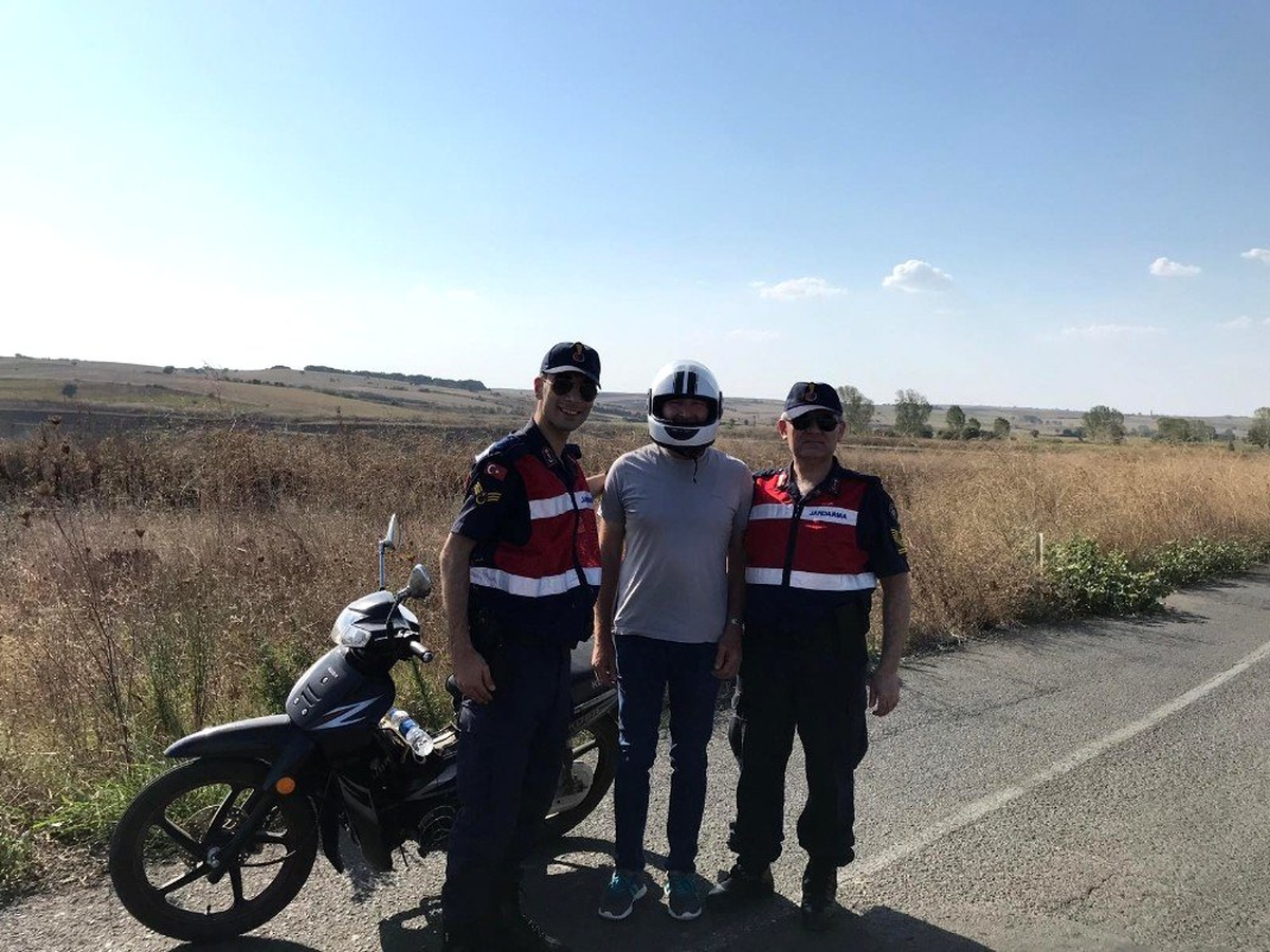 Jandarmadan motosiklet uygulaması